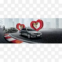 汽车酷炫宣传海报banner