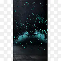 黑色科技光点H5背景
