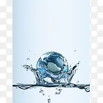 节约用水节日宣传海报背景