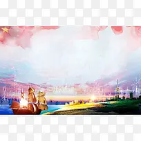 企业文化梦想广告背景