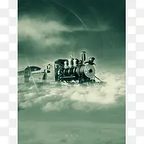 天堂列车 电影海报背景素材