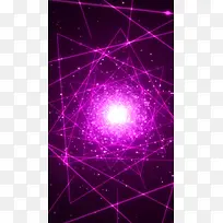 炫彩舞动的紫色激光线H5背景