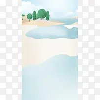 卡通元素 H5背景