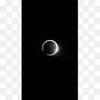 黑色大气月环戒指背景