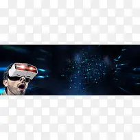 VR眼镜体验科技海报banner