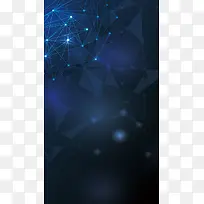几何科技蓝色海报广告H5背景