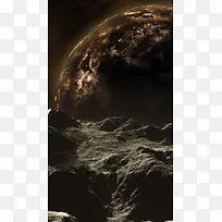 科幻星球宇宙科幻H5背景图