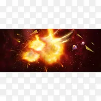 淘宝火力全开爆炸海报banner