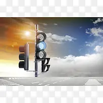 交通指示灯PSD分层素材