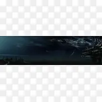 科幻太空设计banner背景
