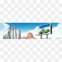金融财经商务banner背景