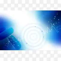 医学科技蓝色梦幻背景
