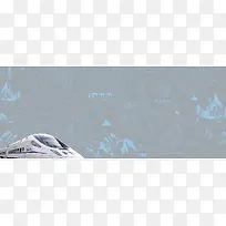 一带一路高速发展蓝色背景