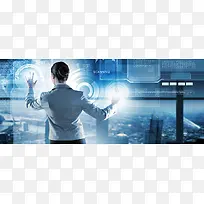 科技触屏背景banner