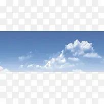 蓝天白云banner