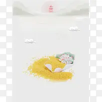 简约创意广告质感小米粮食粗粮背景素材