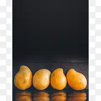 新鲜芒果水果海报背景模板