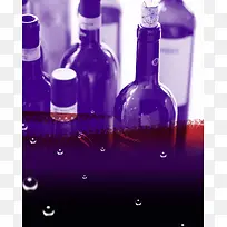 大气红酒紫色背景素材
