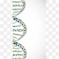 多彩颗粒状DNA结构图H5背景元素