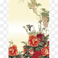 荣华富贵牡丹花背景素材