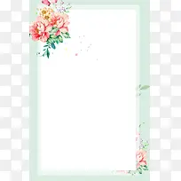 小清新手绘花卉春季海报设计
