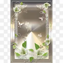 鲜花背景海报素材