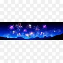 夜色 浪漫 烟花 漂亮 烟火 星空 火焰