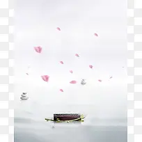 清新简约古典背景素材图