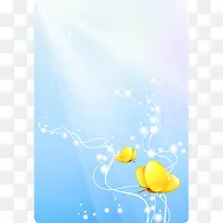 蝴蝶简约背景图