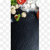 饺子叉子食物H5背景