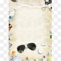 简约清新海南三亚旅游PSD分层