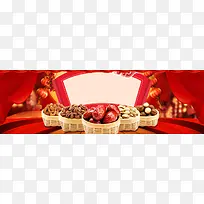 新年年货节中式banner