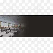 时尚简约食堂餐厅黑色背景