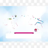 简约浅蓝色海报背景素材