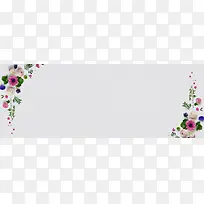灰色鲜花背景图