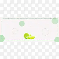 夏日清凉柠檬电商海报banner