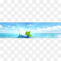 化妆品清新背景设计素材