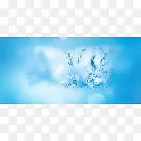 水花清新背景