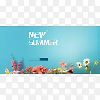 天猫淘宝夏季新品背景图