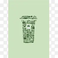 爱护环境之垃圾分类 背景素材