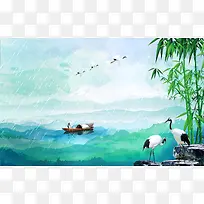 清明节气背景素材