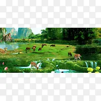 乡村背景