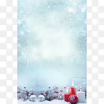 圣诞氛围梦幻冰雪背景
