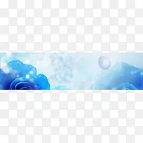 蓝色妖姬banner创意设计