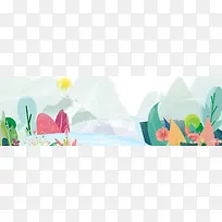 淘宝天猫春季护肤banner背景