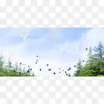 毕业季海报背景banner
