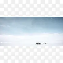 小清新雪天冬季banner
