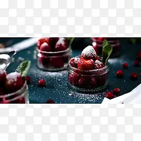 草莓甜品淘宝banner