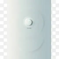 简约白色按钮海报