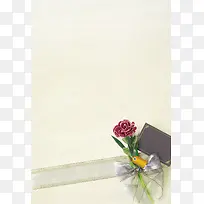 简约康乃馨母亲节海报背景
